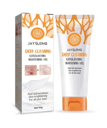 Citrus Vitamin C Exfoliating Gel Deep Cleaning Skin Exfoliator Fight Dullness Face Wash Moisturizing Natural Smoothing Soften Face Scrub Exfoliator Skin Tone Improving Exfoliator For All Skin Types