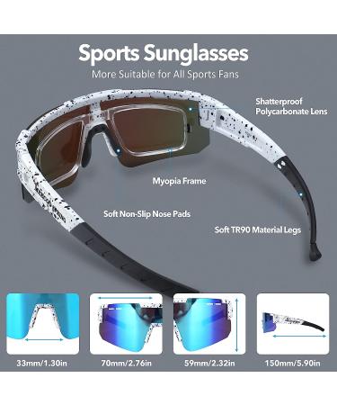 Meecoo Spring Youth Baseball Sunglasses | 3 Interchangeable Lenses, TR90 Frame, UV400 Protection - Buy Online on GoSupps.com