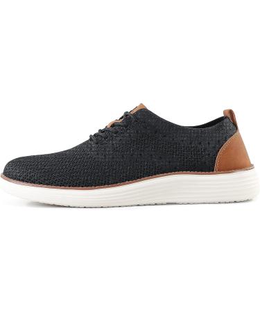 VILOCY Men's Mesh Dress Sneakers Oxfords Business Casual Shoes 7.5 Black - Stylish and Comfortable Business Shoes for Men - Buy Online on GoSupps.com