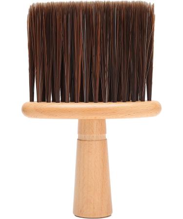 Large Barber Hair Cutting Brush with Wooden Handle Barber Face Brush for Face Neck Duster Hair Cutting Accessories (Brown) - Buy Online on GoSupps.com