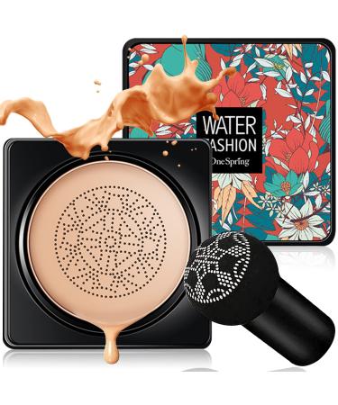 Firstfly Mushroom Air Cushion CC Cream | Moisturizing Concealer Makeup Base | BB Liquid Foundation - Buy Online on GoSupps.com