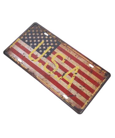 Artibetter United States Tin Signs American Flag Tin Sign Retro Decor America Flag Metal Signs Fourth of July Tin Sign Independence Day Tin Signs Man Cave Metal Tin Signs