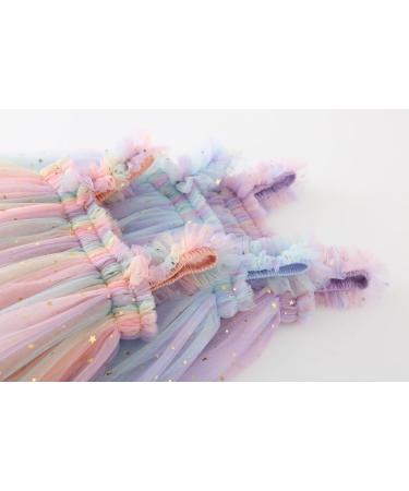 PythJooh Baby Girl Tulle Dress with Butterfly Wings | Toddler Sleeveless Tutu Princess Dress for 0-4 Years | 18-24 Months | Starry Purple - Buy Online on GoSupps.com