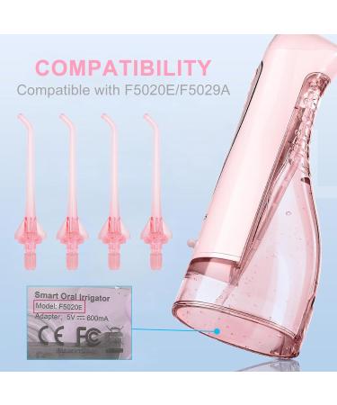Replacement Water Flosser Tips for COSLUS Oral Irrigator | Compatible with F5020E & G-4 Classic Jet Tips (Pink) - Fast International Shipping - Buy Online on GoSupps.com