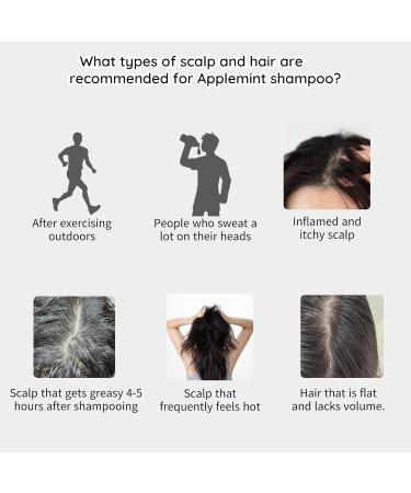 Nature's Dazzle Applemint Cool Relief Shampoo - Energizing Tea Tree & Herbal Extracts Revitalizes Scalp & Strengthens Hair (16.9 fl oz) - Paraben-Free Sulfate-Free Silicon-Free - International Shipping Available - Buy Online on GoSupps.com