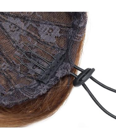 Real Hair Scrunchies for Women Human Hair Buns Updo Hairpieces #4 Medium Brown (30g) - Buy Online on GoSupps.com