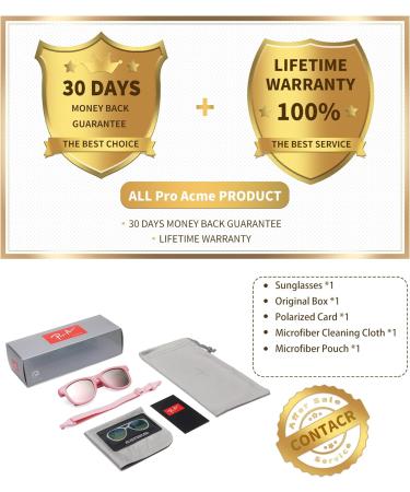 Pro Acme TPEE Polarized Baby Sunglasses | Pink Frame | Pink Mirrored Lens | Flexible & Durable Toddler Sunglasses - Buy Online on GoSupps.com