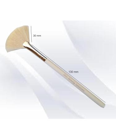 Natural White GOAT Fan Mask Brush for Glycolic Lactic TCA Peels | Large Acid Applicator | Low International Shipping - Buy Online on GoSupps.com