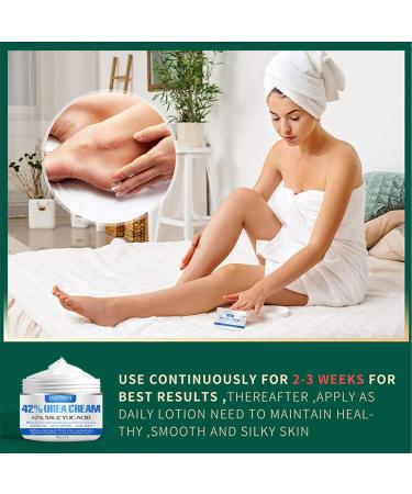 Urea Cream 42% plus Salicylic Acid 2% Foot Cream Urea Foot & Hand Creamfor Dry Cracked Heels Feet Knees Elbows Hand Foot Dead Skin Cuticle Callus Remover Toenail Softener Skin Barrier Repair Cream - Buy Online on GoSupps.com