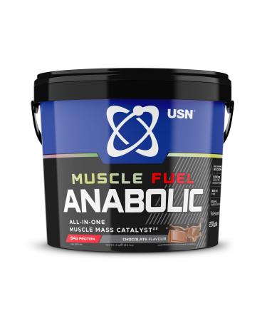 USN Muscle Fuel Anabolic Chocolate All-in-one Protein Powder Shake (4kg): Workout-Boosting Anabolic Protein Powder for Muscle Gain - New Improved Formula Chocolate 4 kg (Pack of 1)
