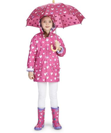 Hatley Girls' Sweethearts Colour Changing Raincoat - 2 Years - Buy Online on GoSupps.com
