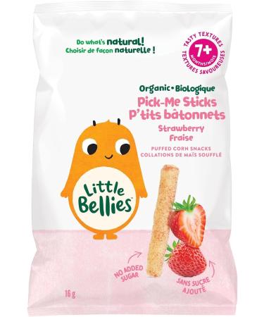 Little Bellies Organic Strawberry Pick-Me Sticks Pack of 5 80g - Buy Online on GoSupps.com