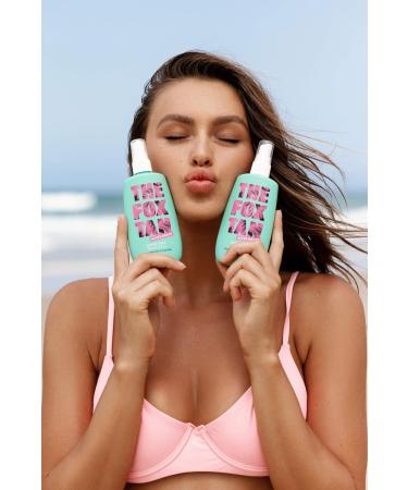 The Fox Tan Double Mist Pack: Natural Tanning Lotion & Accelerator for Dark Flawless Tan | Streak-Free Tanning | Melanin-Boosting Formula | Australian Made | Vegan & Cruelty-Free - Buy Online on GoSupps.com