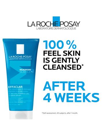 La Roche-Posay Face Wash Gel Cleanser Effaclar Gentle Purifying Foaming Gel for Oily and Sensitive Acne-Prone Skin. Alcohol-free Soap-Free Paraben-free Non-Comedogenic. 200mL - Buy Online on GoSupps.com