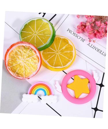 Cabilock 50pcs Orange Realistic Limes Slice Candy Decorations Wedding Decoration Inflatable Toy Fragrance Oil Lamp Candy Resin Charms Diy Ornaments Supplies Coffee Decor Lemon Slices Fruit Yellow 5X0.9cm - Buy Online on GoSupps.com
