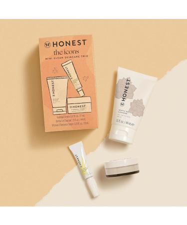 Honest Beauty Icons Skincare Trio - Mini Hydrogel Cream Gel Cleanser & Vitamin C Serum | EWG Verified Vegan & Cruelty-Free | 2.4 Fl Oz (Pack of 3 - Buy Online on GoSupps.com