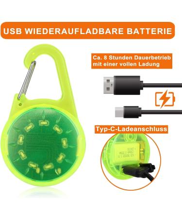 ZLCBBD LED Flashing Safety Light for Schoolbags | USB Rechargeable Reflector for Hiking Running & Pets - Enhance Visibility & Safety - Buy Online on GoSupps.com