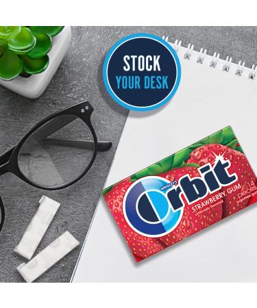 ORBIT Strawberry Sugar Free Chewing Gum - 12 Packs (168 Total Pieces) - Buy Online on GoSupps.com