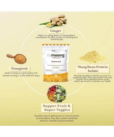Buy I AM LOVE Vegan Protein Powder - Moong & Brown Rice Isolate 22g Protein Gluten Free Easy to Digest - Belgian Chocolate Flavor for Men & Women - Buy Online on GoSupps.com