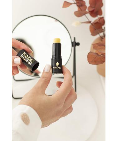 Bee and You Natural Lip Balm - 100% Organic Chapstick for Chapped Lips Treatment with Beeswax Propolis Honey Vitamin E & Shea Butter - Non-GMO & Gluten-Free - 5g - Buy Online on GoSupps.com