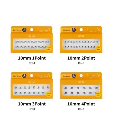 CCAMBBAK Bold False Eyelashes - Handmade Lightweight K-Beauty Individual Lashes for Natural Look - Lengthening & Authentic 12mm Black Wisps - Buy Online on GoSupps.com