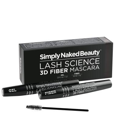 3D Lash Fiber Mascara Dark Brown - Water Resistant Lengthening Tubing Mascara for Volume - Non Toxic Hypoallergenic - Buy Online on GoSupps.com