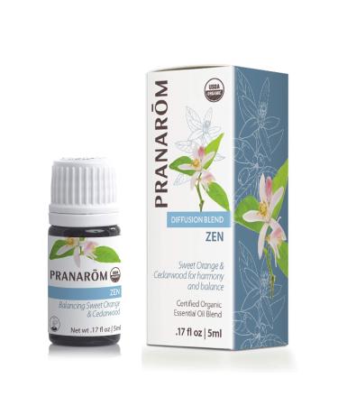Pranarom - Zen Essential Oil Blend (5ml) - Lime Cedarwood Frankincense Lavender Cinnamon Bark and Vanilla - 100% Pure Essential Oil for Confidence &Vitality | USDA and ECOCERT Certified Organic