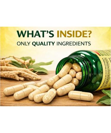 H4U 4 TOP Care Ashwagandha Dietary Supplement 1300 mg Stress Relief and Mood Enhancer 60 Vegetarian Capsules - Buy Online on GoSupps.com