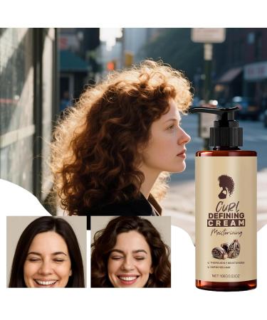 Siuwddee Curl Defining Cream 100ml AntiFrizz Wavy Hair Curl Cream Long Lasting Smoothing Lotion for Girls Men AntiFrizz Daily Use Morning and Night - Buy Online on GoSupps.com