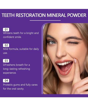 Garageline Teeth Restoration Mineral Powder Mineral Tooth Powder Dental Restoration Mineral Powder Effective In Strengthening Teeth And Gums Protect Gums And Freshen Breath (2) - Buy Online on GoSupps.com