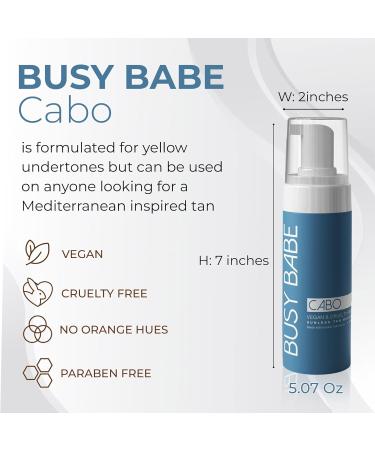 CABO Tanning Mousse Self Tanner - Dark Bronze 200ml | Flawless Sun-Kissed Glow for All Skin Types | Includes Mitt | Sunless Tanning Solution - Buy Online on GoSupps.com