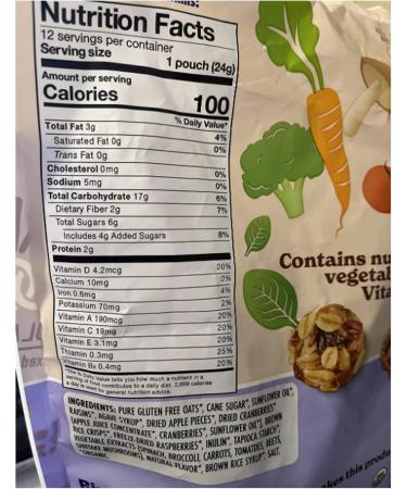 P2P Organic Granola Minis- 24 Ct-Bag Bite Size Balls Organic Snack Variety Pack Gluten Free Non GMO Vegan Peanut Free Individually Wrapped Snack Packs 20.4 Oz 1 Bag - Buy Online on GoSupps.com