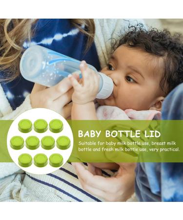BESTonZON 10pcs Baby Bottle Seal Cap Infant Bottles Replacement Feeding Bottle Cap for Travel Breastfeeding Bottles Breast Milk Bottles Anti Caps Kit Screw-in Food Grade Pp Mother Travel Cap Green 4.3x4.3x1.5cm - Buy Online on GoSupps.com