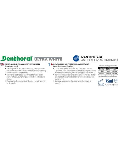  Denthoral Denthoral Ultra White Toothpaste 75 ml - Buy Online on GoSupps.com