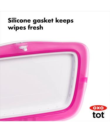 OXO Tot Perfect Pull Baby Wipes Dispenser - Pink - Buy Online on GoSupps.com
