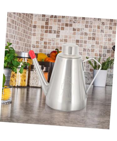 Zerodeko 4pcs Stainless Steel Oil Pot Olive Oil Cooking Oil Container Portable Tea Kettle Vinegar Pourer Pot Practical Oil Dispenser Stainless Steel Oil Bottle Vinegar Bottle Anti-spill 16x14cmx4pcs Silverx4pcs - Buy Online on GoSupps.com