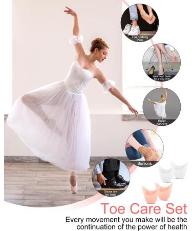 BLATOWN Silicone Toe Protectors - 8pc Gel Toe Covers for High Heel Shoes - Pain Relief Cushions for Women and Men (White+Beige) - Buy Online on GoSupps.com