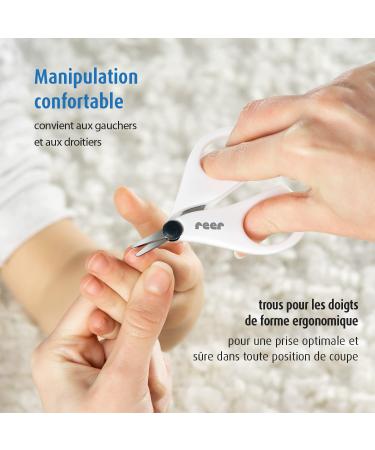 Reer BabyCare Nail Care Set | Baby Nail Scissors & Clippers - White | Safe & Easy Baby Grooming - Buy Online on GoSupps.com