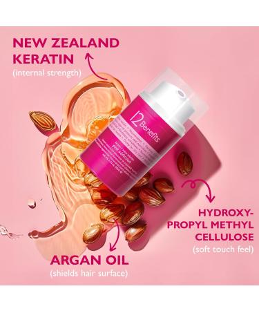Buy 12 Benefits Pink Addiction Balm - 1.7 Fl Oz | Keratin & Argan Oil Hair Cream for Frizz-Free Styling & Hair Rejuvenation - Shop Internationally - Buy Online on GoSupps.com