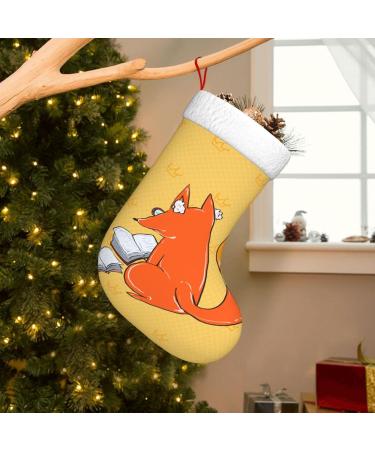 YYHHAOFA Sunflower Seeds and Foxes Christmas Decorative Stockings : Soft Light and Tactile Suitable for Christmas Halloween - Buy Online on GoSupps.com