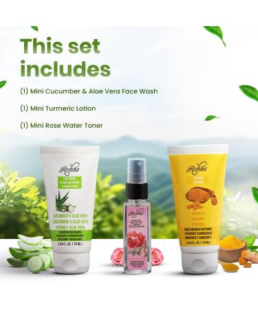 On-The-Go Skincare Set: Gentle Face Wash Lotion & Toner for All Skin Types - TSA Approved Removes Makeup Daily Use - Cruelty Free - Buy Online on GoSupps.com