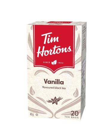 Tim Hortons Vanilla Black Tea Bags Flavoured Black Tea 20 Count