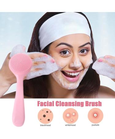 Face Scrubber Skin Friendly Waterproof Face Cleaning Scrubber Manual Facial Cleansing Brush Skin Friendly Waterproof Face Cleaning Scrubber Pink - Buy Online on GoSupps.com