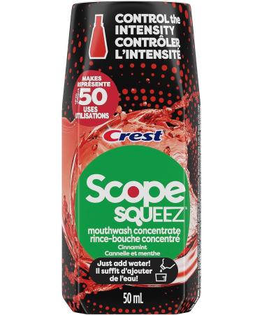 CREST SCOPE SQUEEZ MOUTHWASH CONCENTRATE CINNAMINT 50 ML Cinnamint 50 ml (Pack of 1) - Buy Online on GoSupps.com
