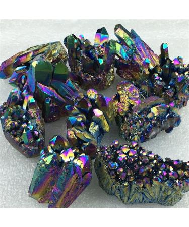 for Quality Natural Quartz Crystal Rainbow Cluster VUG Specimen Gemstones and Crystal Stone Mineral Specimen - Buy Online on GoSupps.com