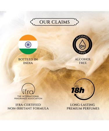 Bella Vi.ta Luxury TAAJ Gold Oud Attar with Caramel Rose Jasmine & Orris for Men and Women Non-Alcoholic Roll On Long Lasting Fragrance 12 ML (Wood) - Buy Online on GoSupps.com