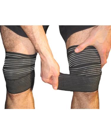 Elastic Knee Compression Bandage Wraps Knee Support Straps for Legs Thighs Hamstrings Ankle & Elbow Joints Reduce Swelling Lymphatic Relief & Knee Replacement Surgery Elastic Bandage Large (Pack of 2) - Buy Online on GoSupps.com