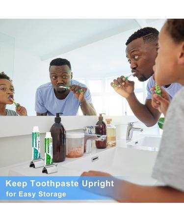 Stainless Steel Toothpaste Squeezer Set, Large Size - Pack of 2 | Easy-Tube Rolling Design, Kid-Friendly - Buy Online on GoSupps.com