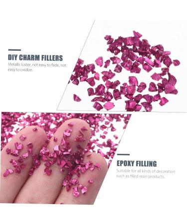 Anneome 1 Glass Chip Nail Art Charms Glass Charms Filling Nail Glass Epoxy Fillers DIY Charm Fillers Nail Art Stone Manicure Charm DIY Epoxy Filling Shiny Nail Stickers 0.5X0.3cm Rosy - Buy Online on GoSupps.com