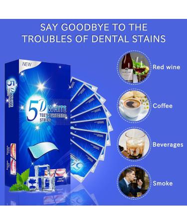 Ikkab Teeth Whitening Strips - 28 Mint Flavor Stripes for Fast Enamel Stain Removal | At-Home Tooth Bleaching - Buy Online on GoSupps.com